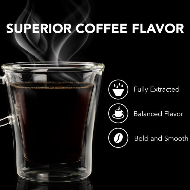 VINCI 4-Cup Black Color Express Cold Brew Electric Coffee Maker