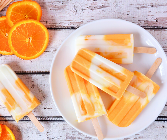orange creamsicles, recipe, retro recipe, retro dessert, Popsicle, orange juice recipe, best citrus juicer, how to make Popsicle, orange pops, best Popsicle recipe  