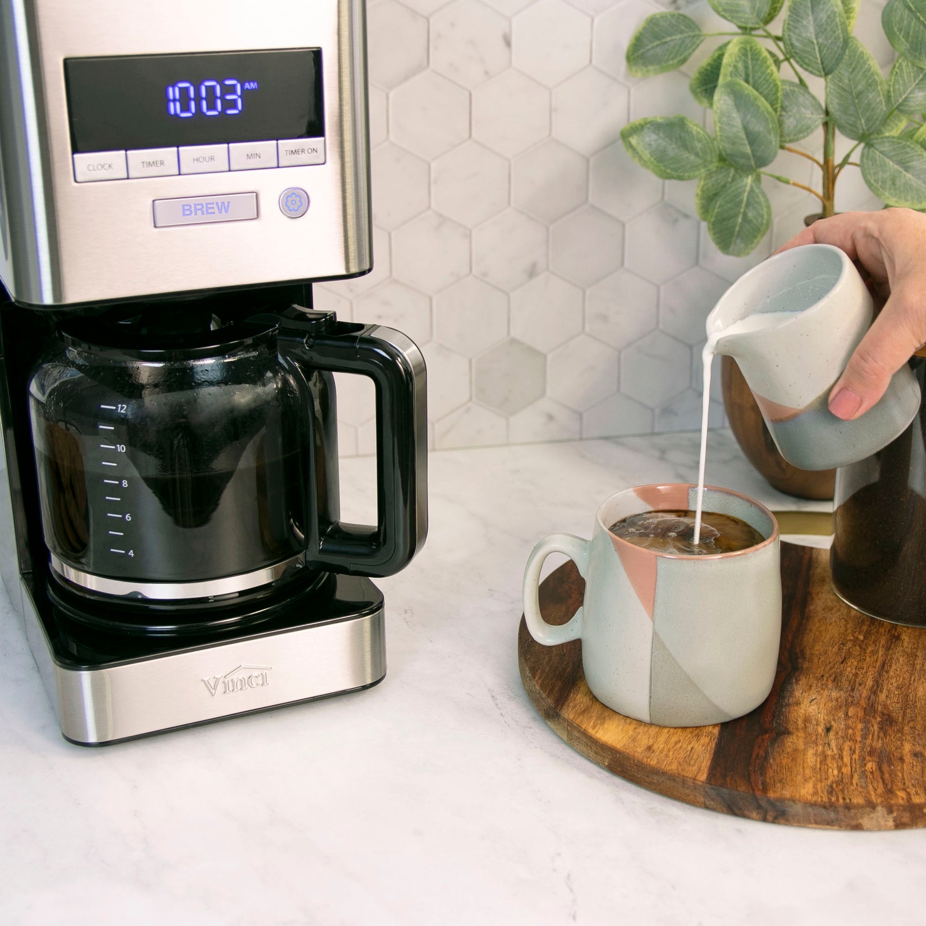 Vinci RDT Spinning Sprayhead Coffee Maker Featuring Rotary Dispersio